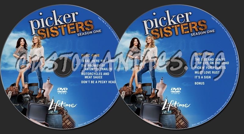 Picker Sisters Season 1 dvd label