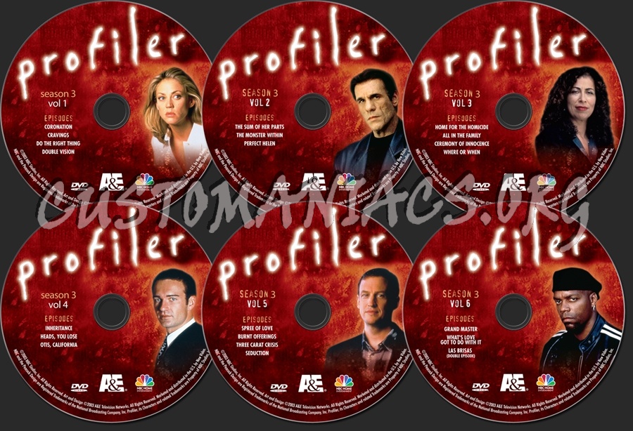 Profiler Season 3 dvd label