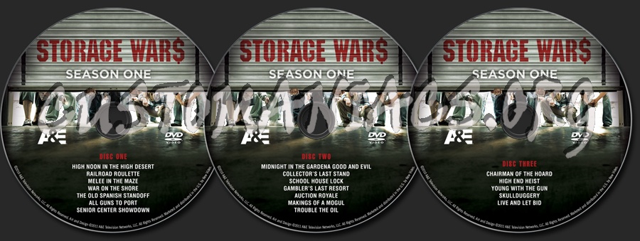 Storage Wars Season 1 dvd label