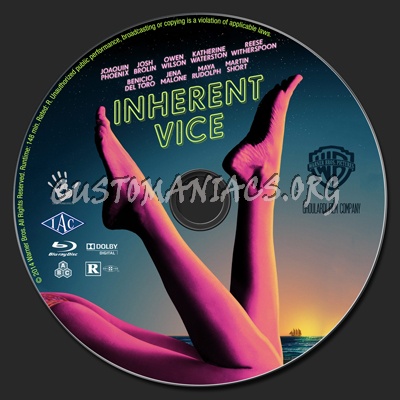 Inherent Vice blu-ray label