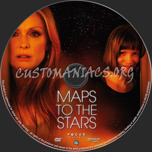 Maps To The Stars dvd label