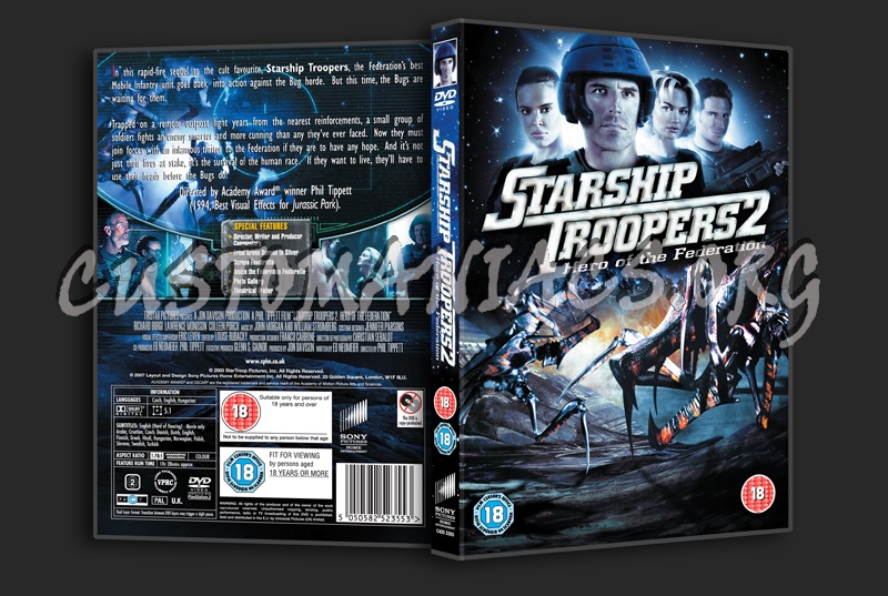 Starship Troopers 2 dvd cover