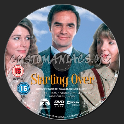 Starting Over dvd label