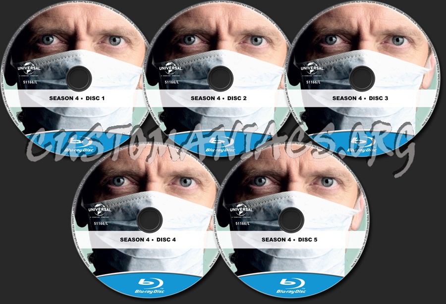 House MD Season 4 blu-ray label