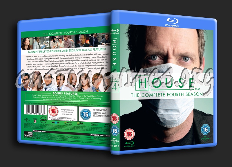 House MD Season 4 blu-ray cover