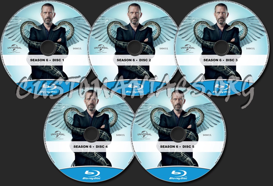 House MD Season 6 blu-ray label