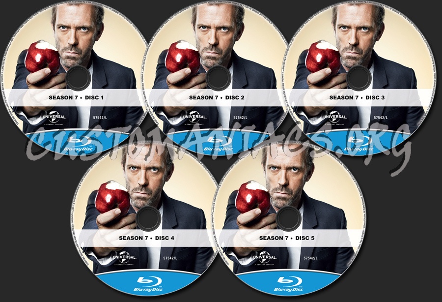 House MD Season 7 blu-ray label