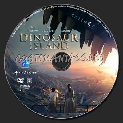 Dinosaur Island dvd label