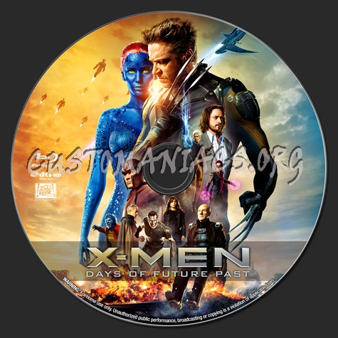 X-Men: Days of Future Past blu-ray label