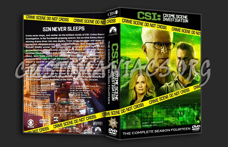 CSI: Crime Scene Investigation - Season 14 dvd cover