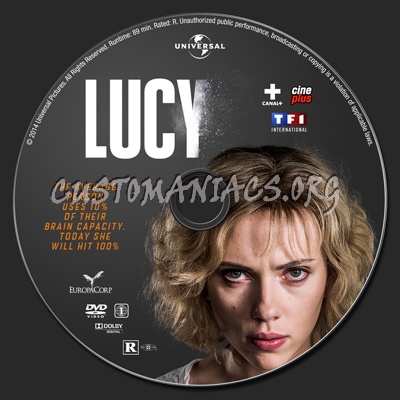 Lucy dvd label