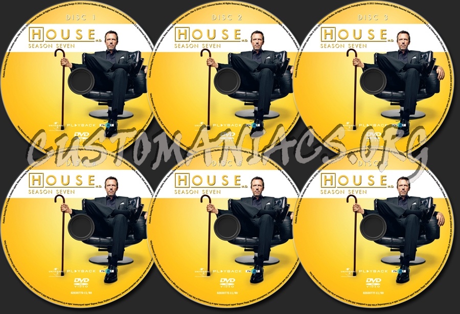 House MD Season 7 dvd label