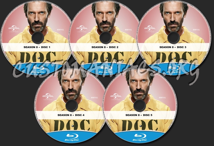 House MD Season 8 blu-ray label