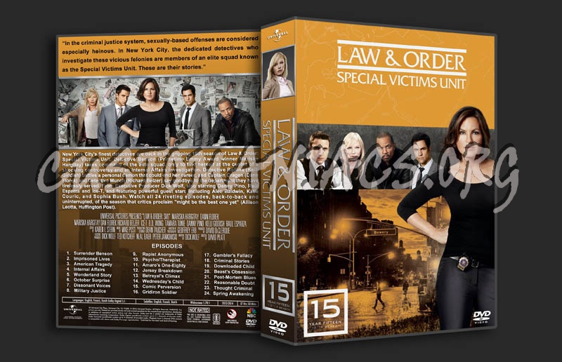 Law & Order: SVU - Season 15 dvd cover