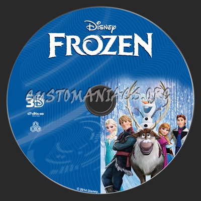 frozen dvd label