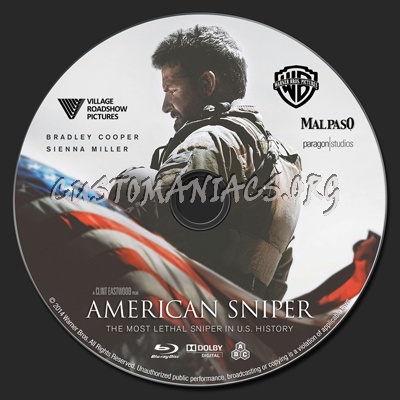 American Sniper blu-ray label