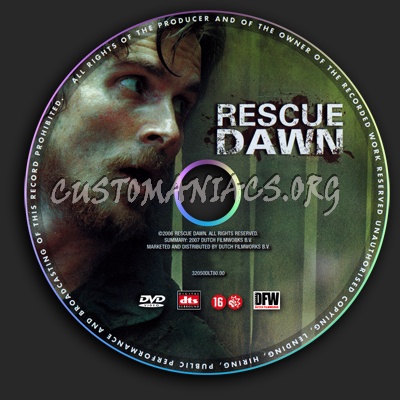 Rescue Dawn dvd label