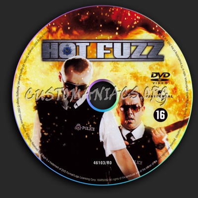 Hot Fuzz dvd label