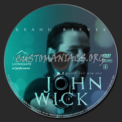 John Wick dvd label