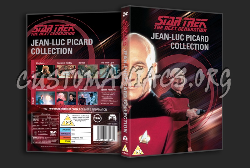 Star Trek The Next Generation Jean-Luc Picard Collection dvd cover