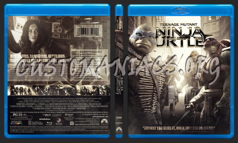 Teenage Mutant Ninja Turtles blu-ray cover