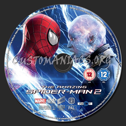 The Amazing Spider-Man 2 dvd label