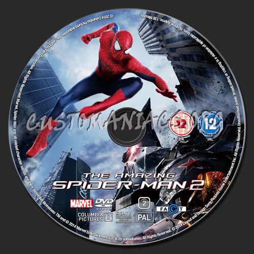 The Amazing Spider-Man 2 dvd label