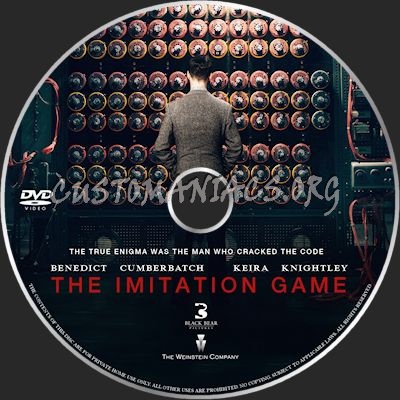 The Imitation Game dvd label