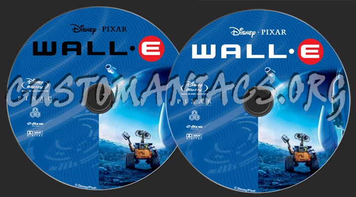 Wall-E blu-ray label