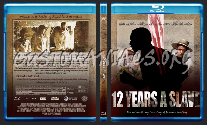 12 Years A Slave blu-ray cover