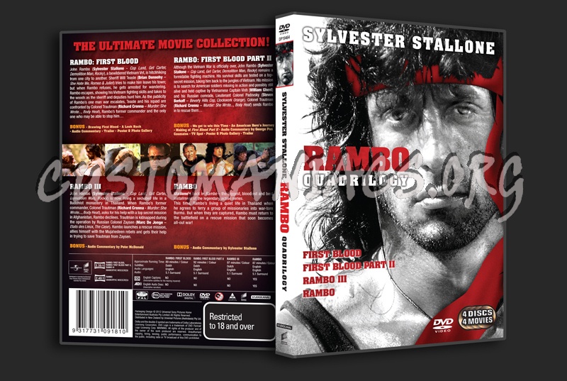 Rambo Quadrilogy dvd cover