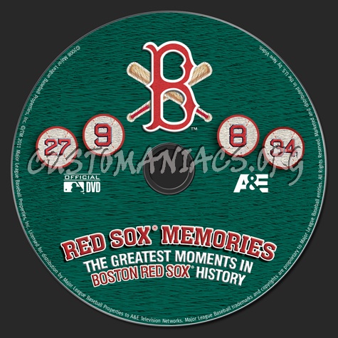 Red Sox Memories dvd label