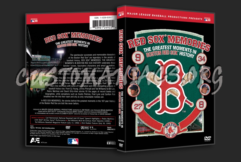 Red Sox Memories dvd cover