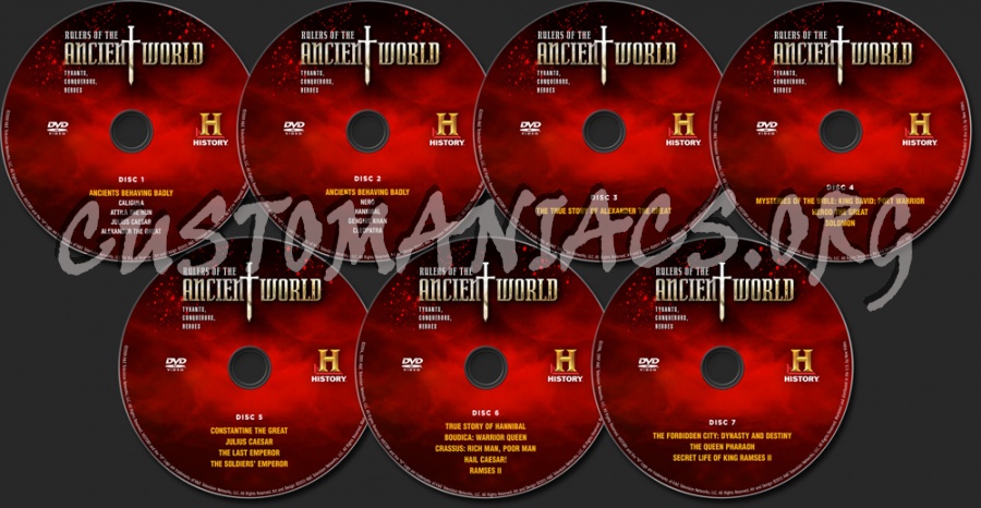 Rulers of the Ancient World dvd label