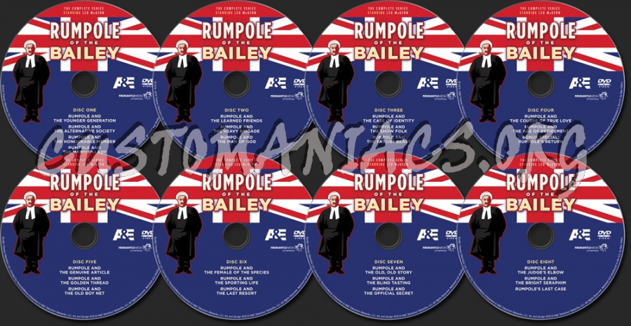 Rumpole of the Bailey The Complete Series dvd label