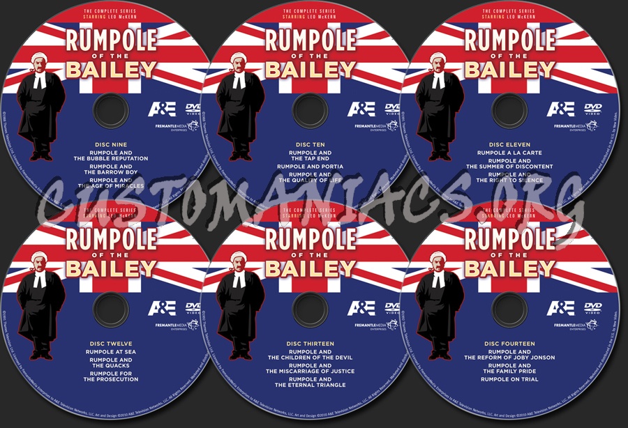 Rumpole of the Bailey The Complete Series dvd label