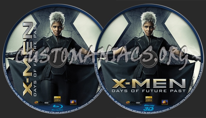 X-Men Days Of Future Past (2D + 3D) blu-ray label