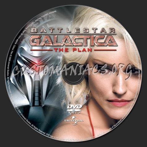 Battlestar Galactica The Plan dvd label