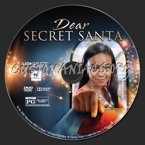 Dear Secret Santa dvd label