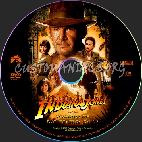Indiana Jones and the Kingdom of the Crystal Skull dvd label - DVD ...