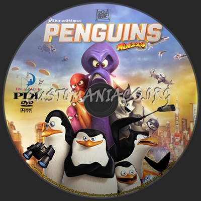 Penguins of Madagascar dvd label