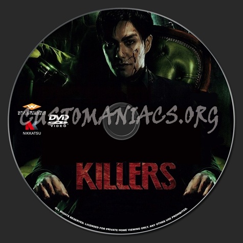 Killers (2014) dvd label