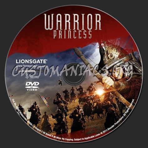 Warrior Princess dvd label