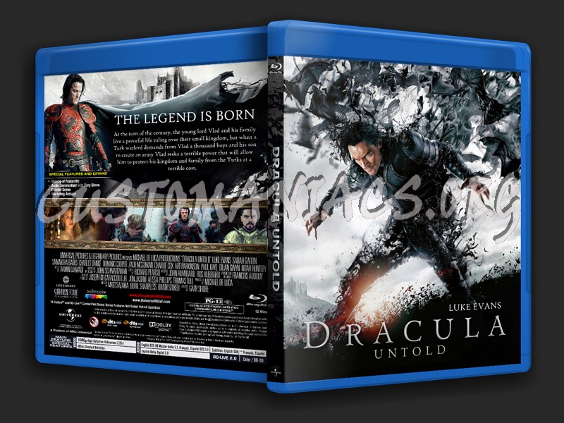 Dracula Untold 2014 blu-ray cover