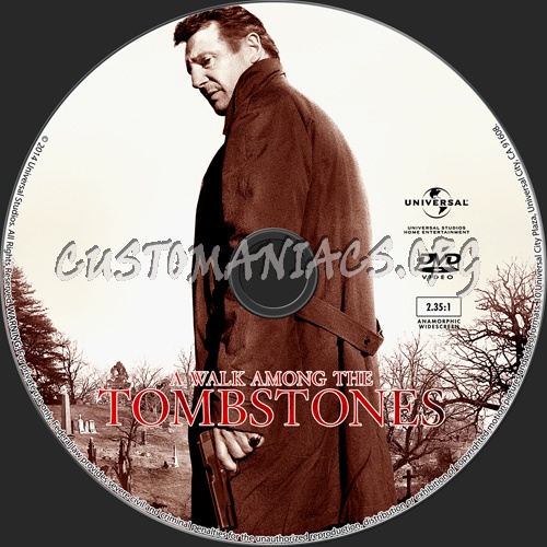 A Walk Among the Tombstones dvd label