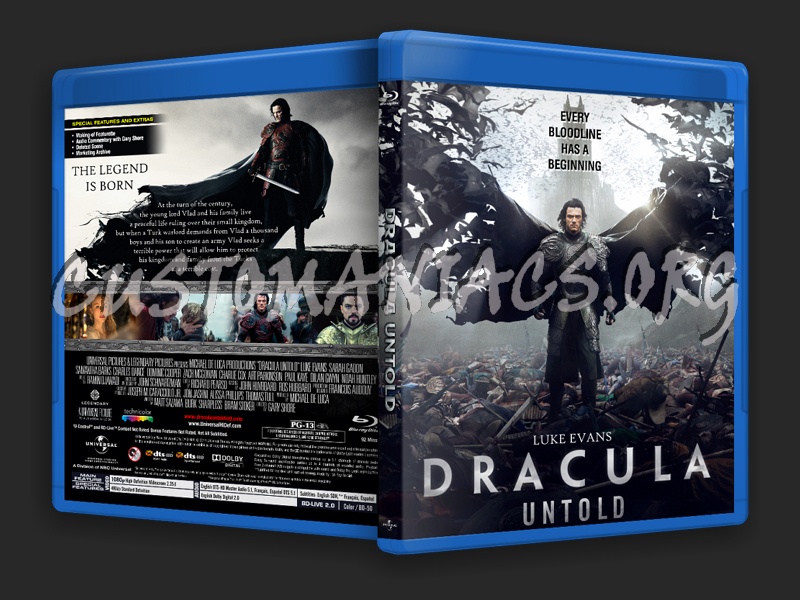 Dracula Untold 2014 blu-ray cover