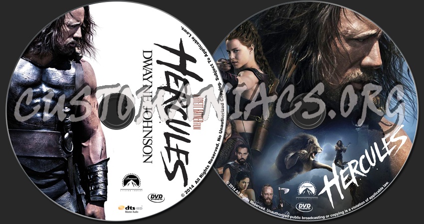 Hercules 2014 dvd label