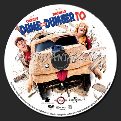 Dumb and Dumber To dvd label