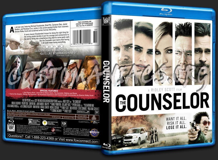 The Counselor blu-ray cover