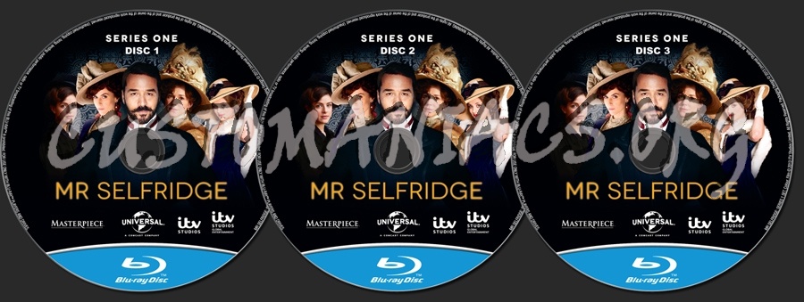 Mr Selfridge Series 1 blu-ray label
